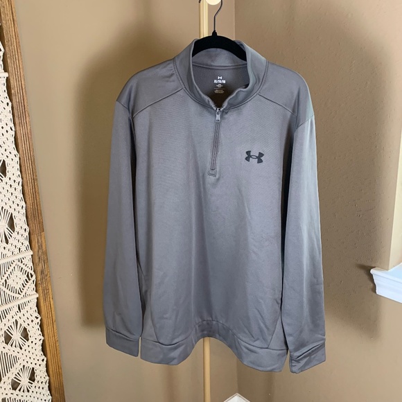 Men's Under Armour Gray 1/4 Zip Performance Pullover Top Size XL - Picture 1 of 5